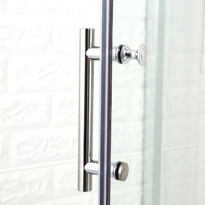 Levede Bath Shower Enclosure Screen Seal Strip Glass Shower Door 760x760x1900mm