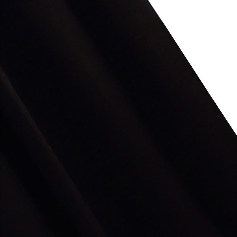 2x Blockout Curtains Panels 3 Layers Eyelet Room Darkening 132x213cm Black