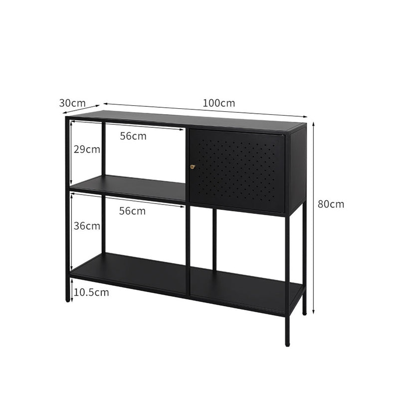 3-Tier Console Table Office Furniture Desk Hallway Side Entry Hall Display Shelf