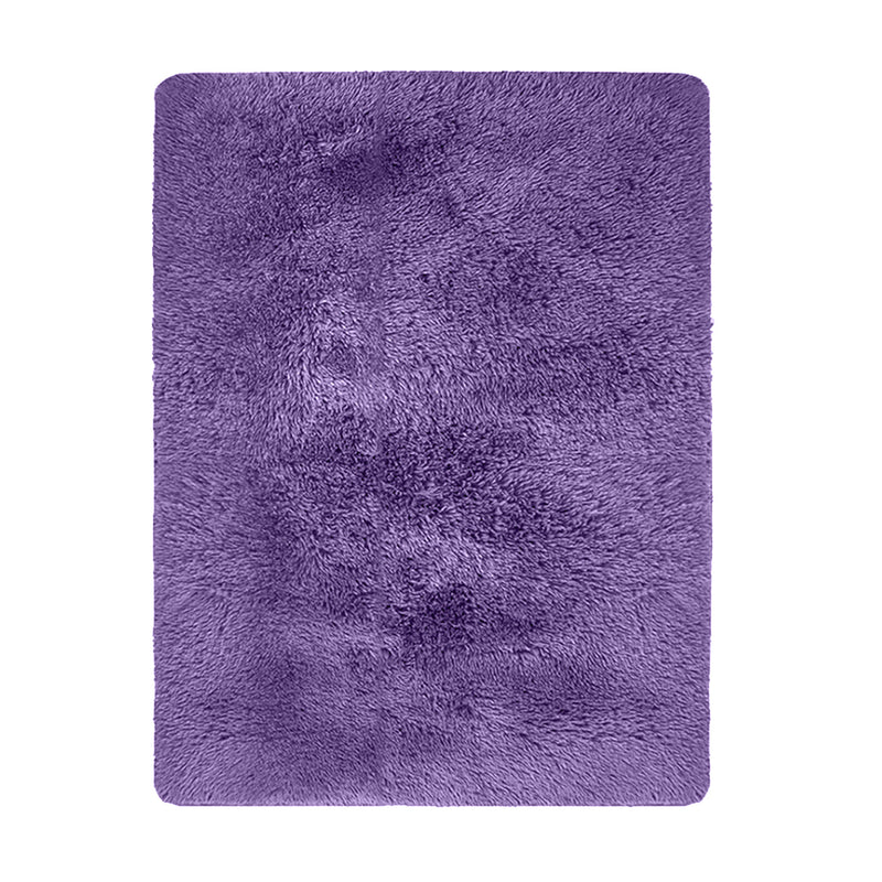 Marlow Floor Mat Rugs Shaggy Rug Area Carpet Large Soft Mats 300x200cm Purple