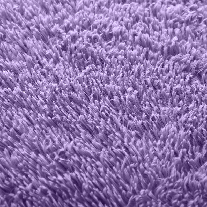 Marlow Floor Mat Rugs Shaggy Rug Area Carpet Large Soft Mats 300x200cm Purple