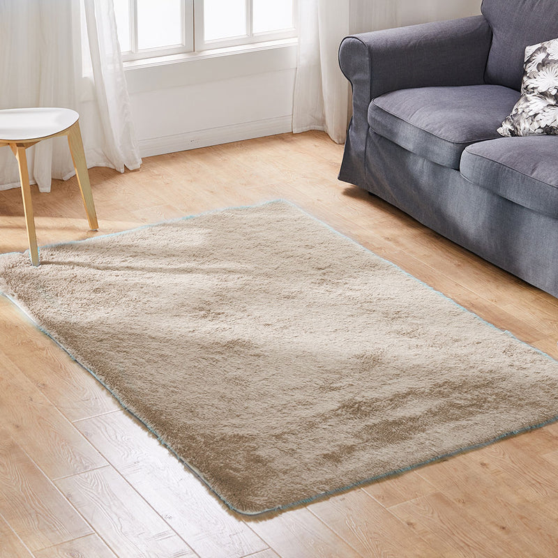 Marlow Floor Mat Rugs Shaggy Rug Area Carpet Large Soft Mats 300x200cm Tan