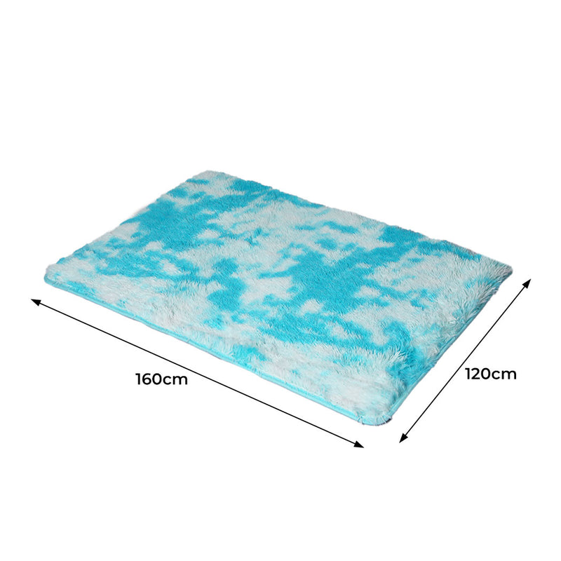 Floor Rug Shaggy Rugs Soft Large Carpet Area Tie-dyed Maldives 120x160cm