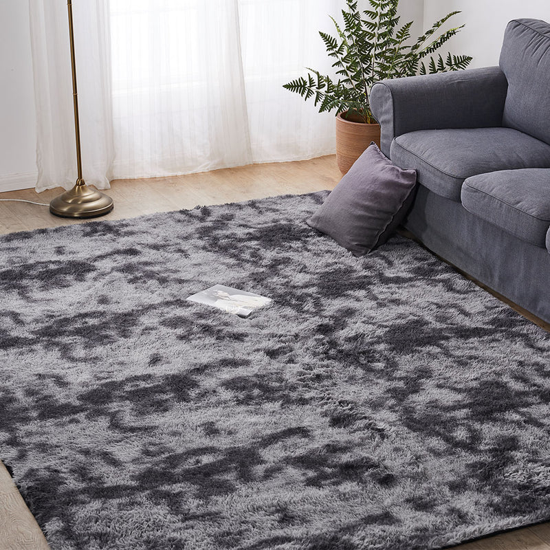 Floor Rug Shaggy Rugs Soft Large Carpet Area Tie-dyed Midnight City 120x160cm