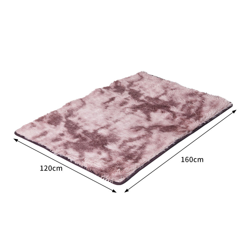 Floor Rug Shaggy Rugs Soft Large Carpet Area Tie-dyed Noon TO Dust 120x160cm