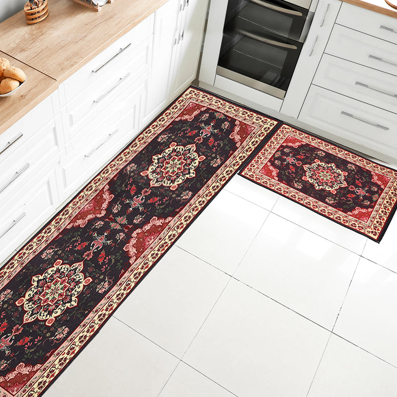 Marlow 2x Kitchen Mat Floor Rugs Area Carpet Non-Slip Door Mat 45x120cm /45x75cm