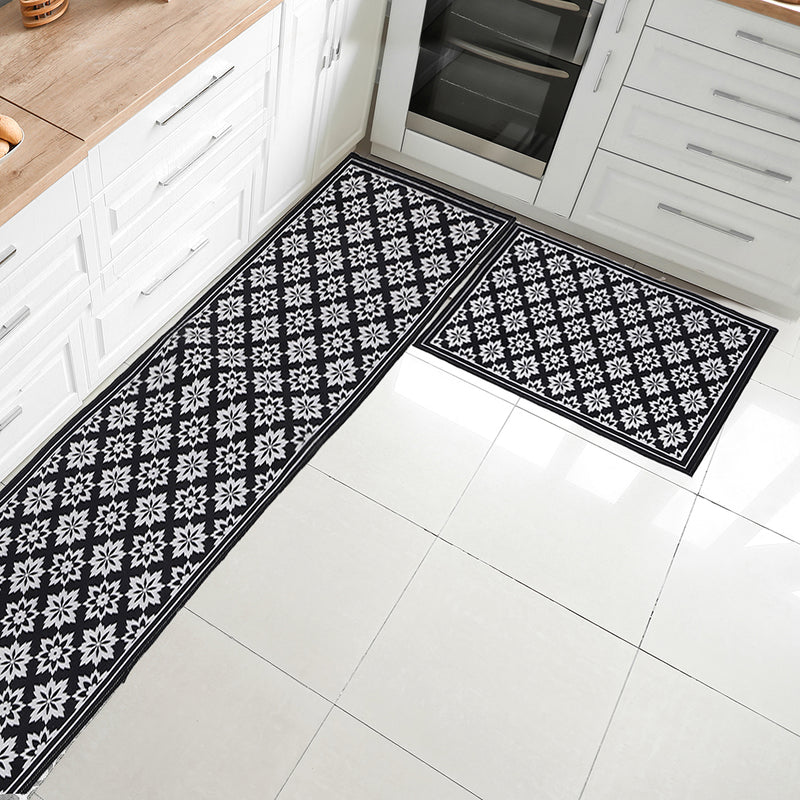 Marlow 2x Kitchen Mat Floor Rugs Area Carpet Non-Slip Door Mat 45x120cm /45x75cm