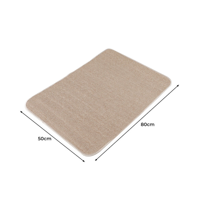 Marlow Floor Rugs Sisal Floor Rug Mat Natural Living Room Bedroom Pad 50x80cm