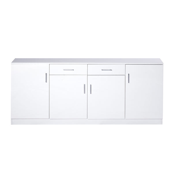 Levede Buffet Sideboard Storage Cabinet Artiss High Gloss Cupboard Drawers White