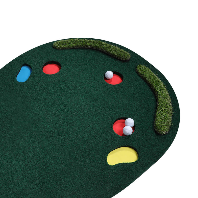 3M Golf Putting Mat Practice Training Indoor Outdoor Portable Slope Balls Putter