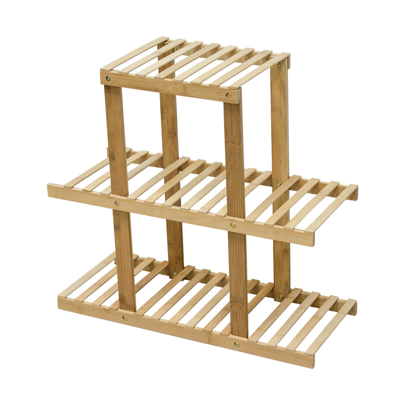 3 Tiers Premium Bamboo Wooden Plant Stand In/outdoor Garden Planter Flower shelf