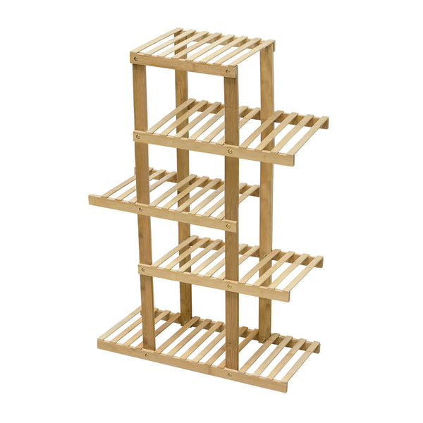 5 Tiers Premium Bamboo Wooden Plant Stand In/outdoor Garden Planter Flower shelf