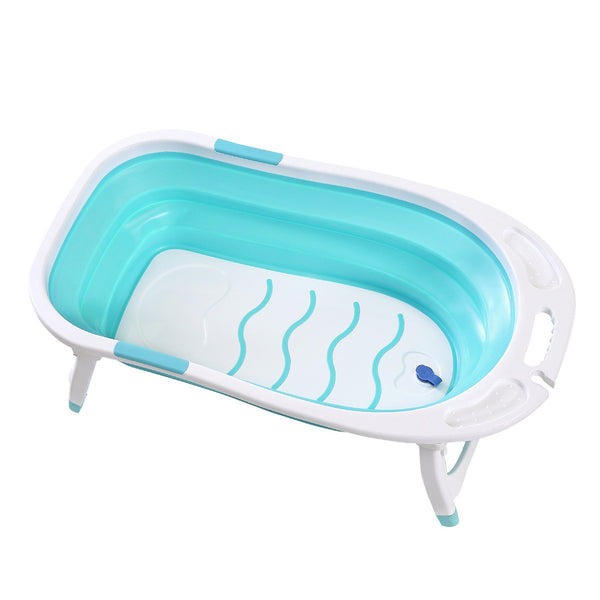 Baby Bath Tub Infant Toddlers Foldable Bathtub Folding Safety Bathing Shower GN