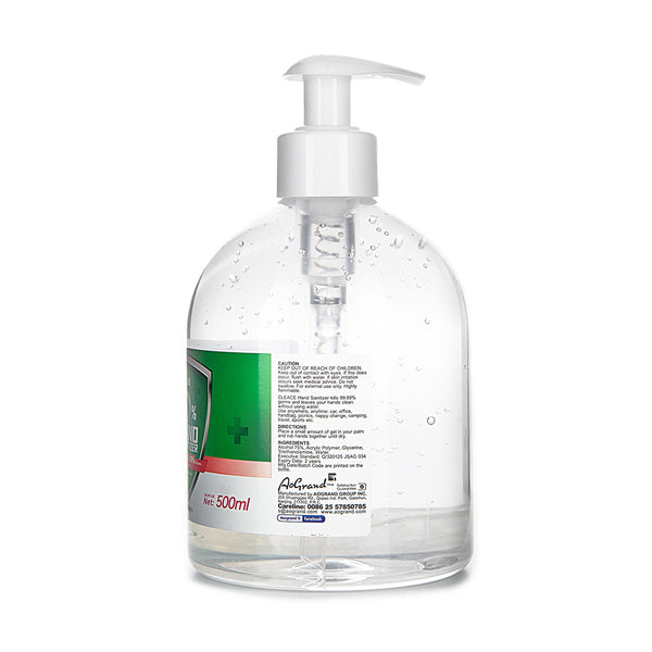 Cleace 20x Hand Sanitiser Sanitizer Instant Gel Wash 75% Alcohol 500ML