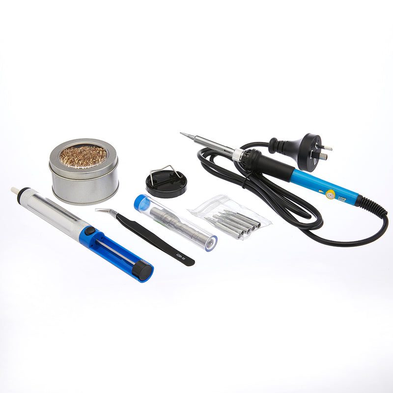 Soldering Iron Kit Electric Solder Kits Tool Wood Burning Welding Station Tips