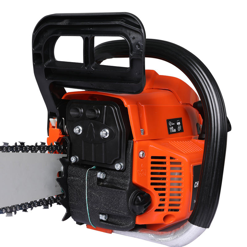 Petrol Chainsaw Commercial E-Start 20 Bar Tree Pruning Chain Saw Top Handle 52CC