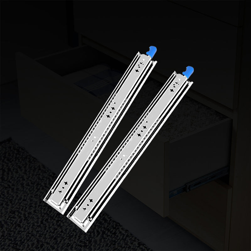 150KG Drawer Slides 350MM Full Extension Soft Close Locking Ball Bearing Pair