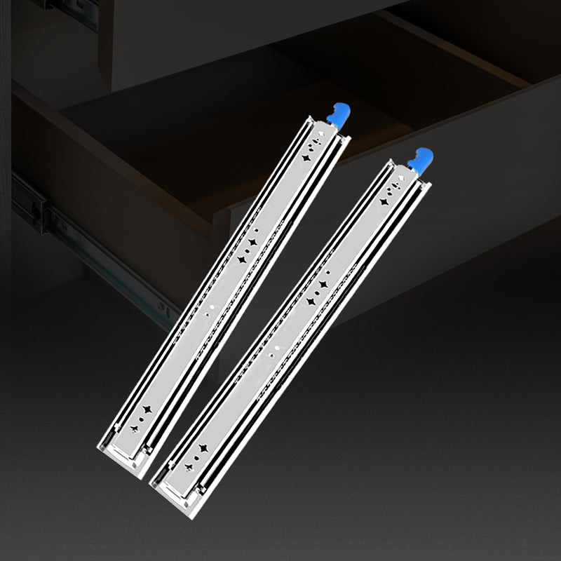 150KG Drawer Slides 500MM Full Extension Soft Close Locking Ball Bearing Pair