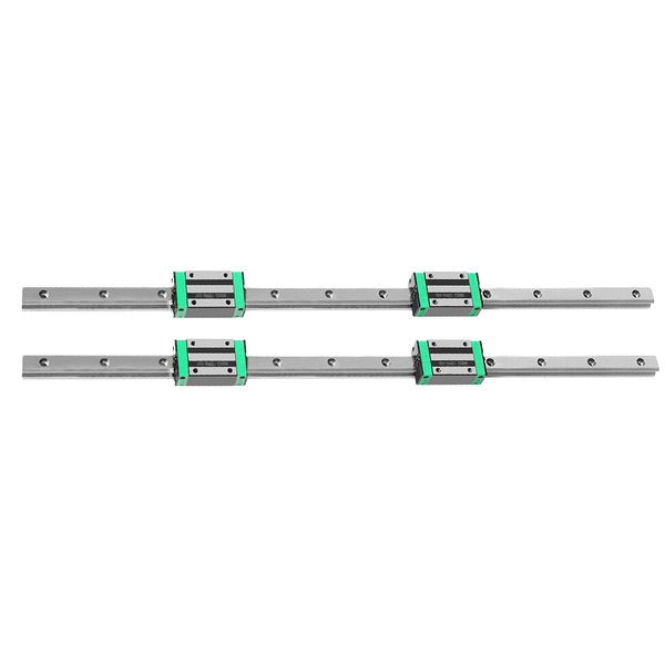 Linear Guide Rail 2PCS 700mm + 4PCS HGH20CA Slider Block Bearing Steel CNC