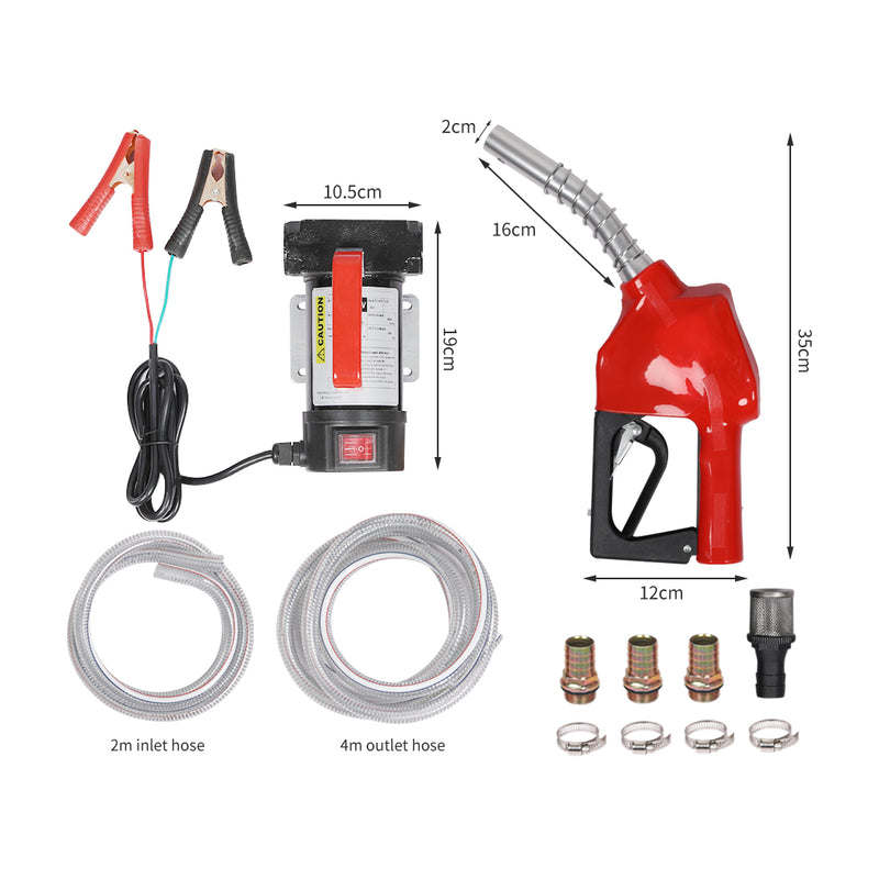 Traderight Diesel Transfer Pump Extractor Electric Bowser Auto Stop 12V DC 260W