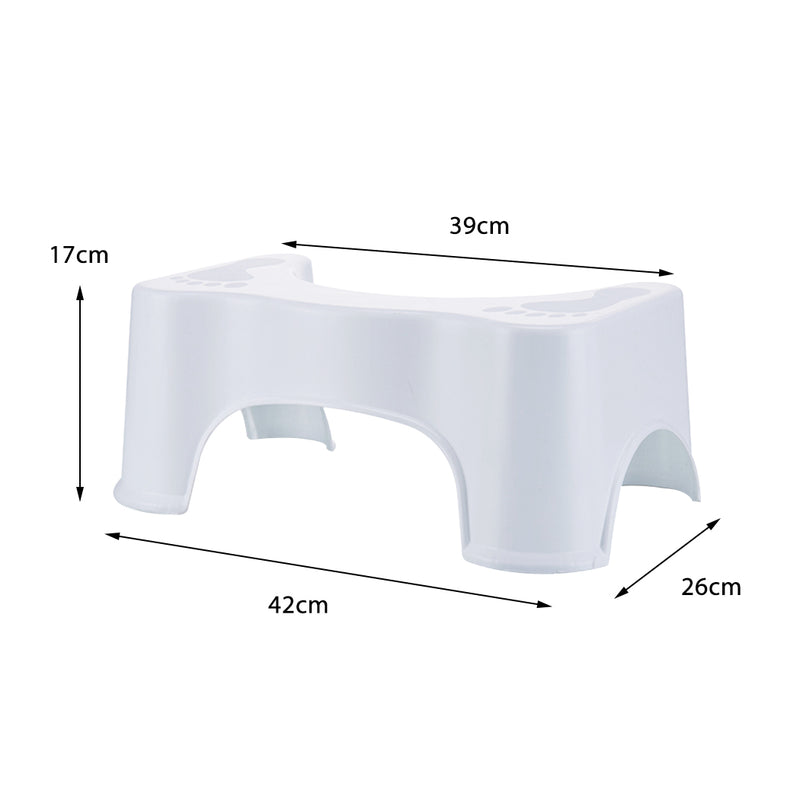 2x Toilet Step Stool Bathroom Potty Squat Aid for Constipation Relief