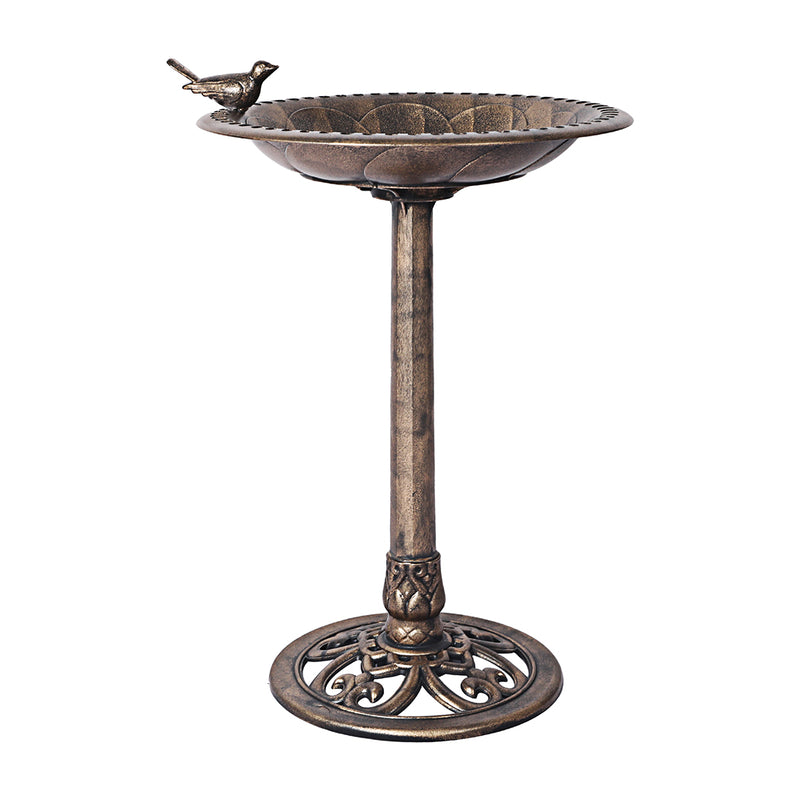 PaWz Bird Bath Feeder Feeding Food Station Outdoor 2PC Model B Bronze