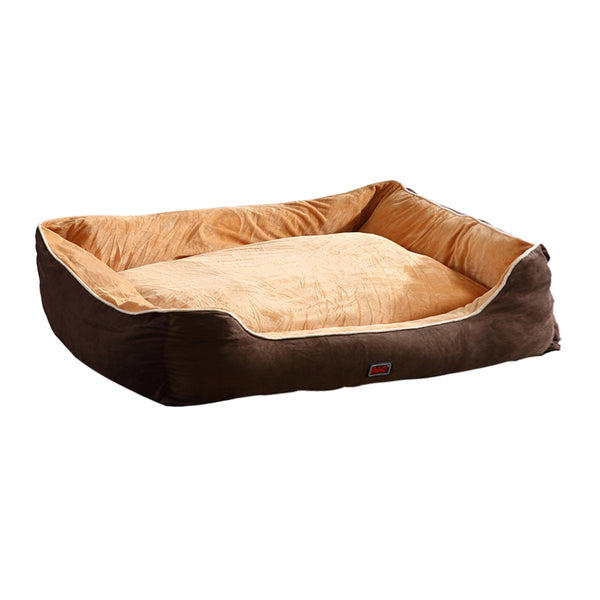 PaWz Pet Bed Mattress Dog Cat Pad Mat Puppy Cushion Soft Warm Washable 2XL Brown