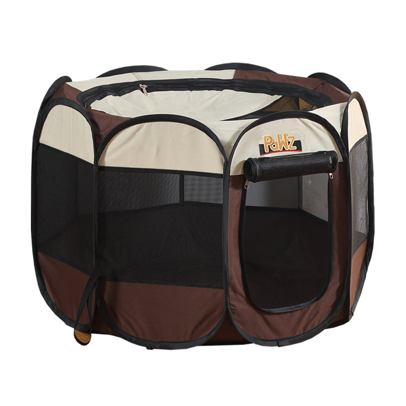 PaWz Dog Playpen Pet Play Pens Foldable Panel Tent Cage Portable Puppy Crate 52"