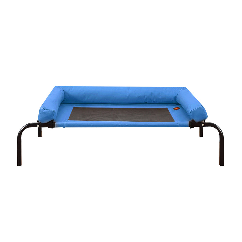 PaWz Pet Bed Heavy Duty Frame Hammock Bolster Trampoline Dog Puppy Mesh XL Blue