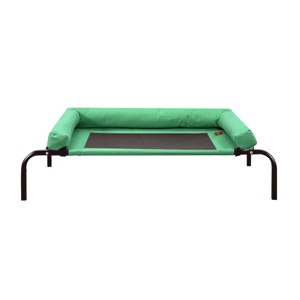 PaWz Pet Bed Heavy Duty Frame Hammock Bolster Trampoline Dog Puppy Mesh XL Green