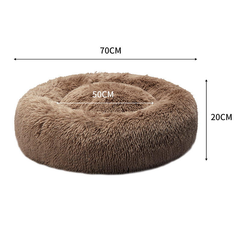 PaWz Pet Bed Mattress Dog Beds Bedding Cat Pad Mat Cushion Winter L Brown