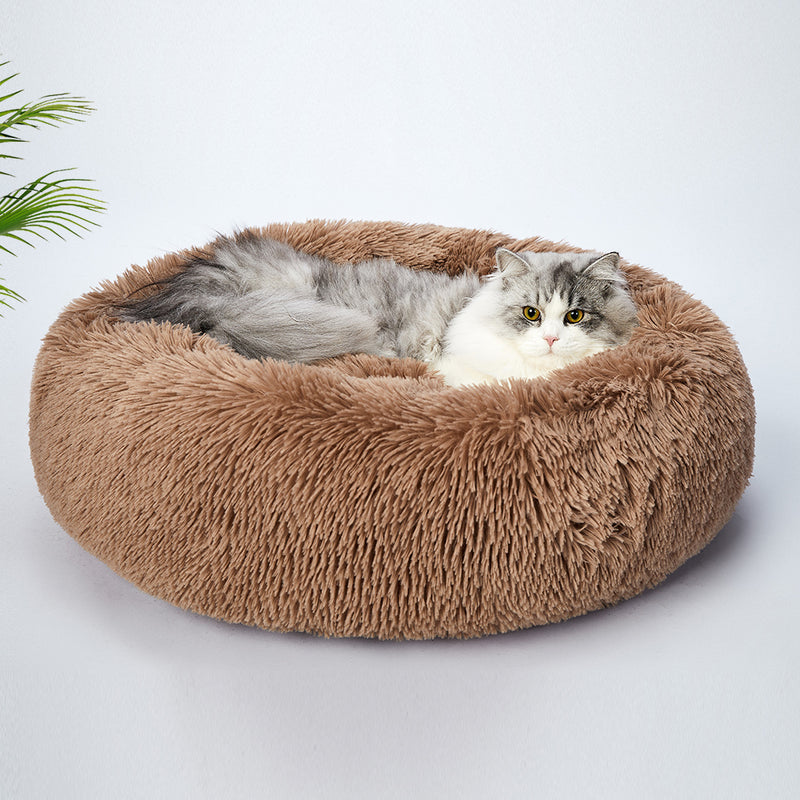 PaWz Pet Bed Mattress Dog Beds Bedding Cat Pad Mat Cushion Winter L Brown