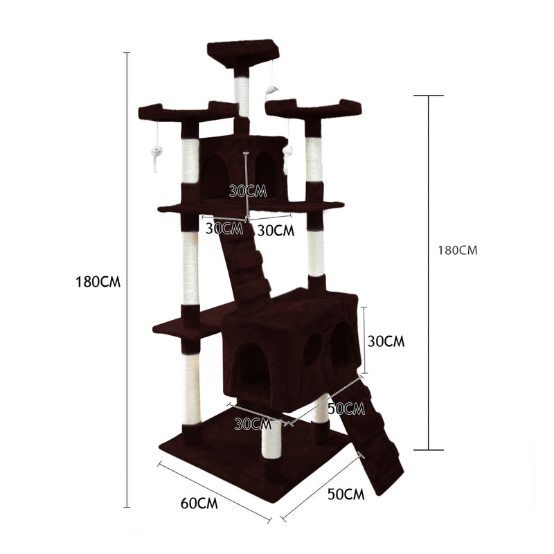 PaWz 1.8M Cat Scratching Post Tree Gym House Condo Furniture Scratcher Tower