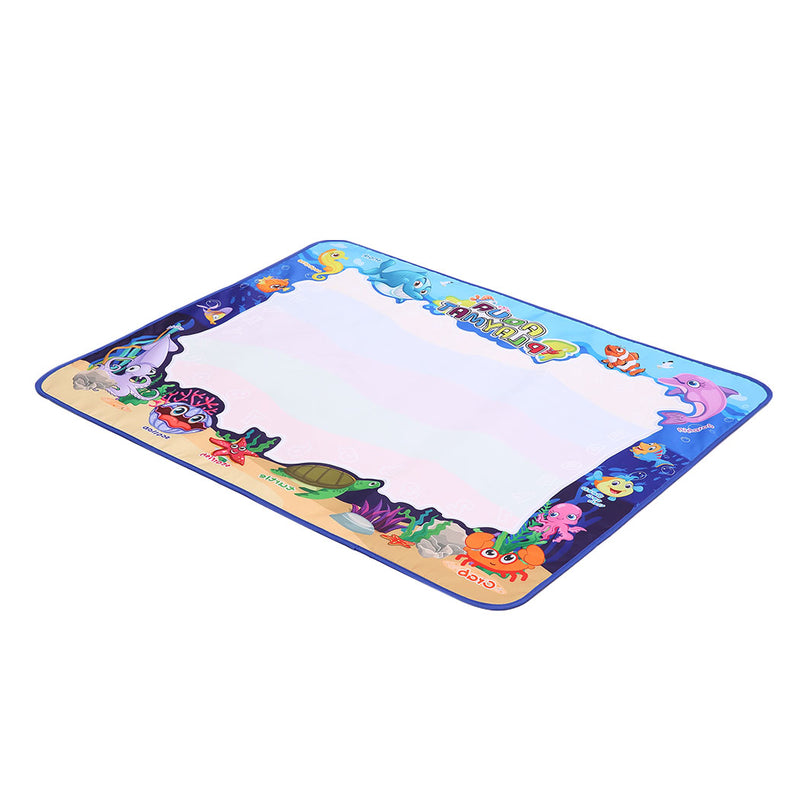 Kids Drawing Mat Aqua Doodle Mat Water Painting Board Magic Writing 6 Pens Toy