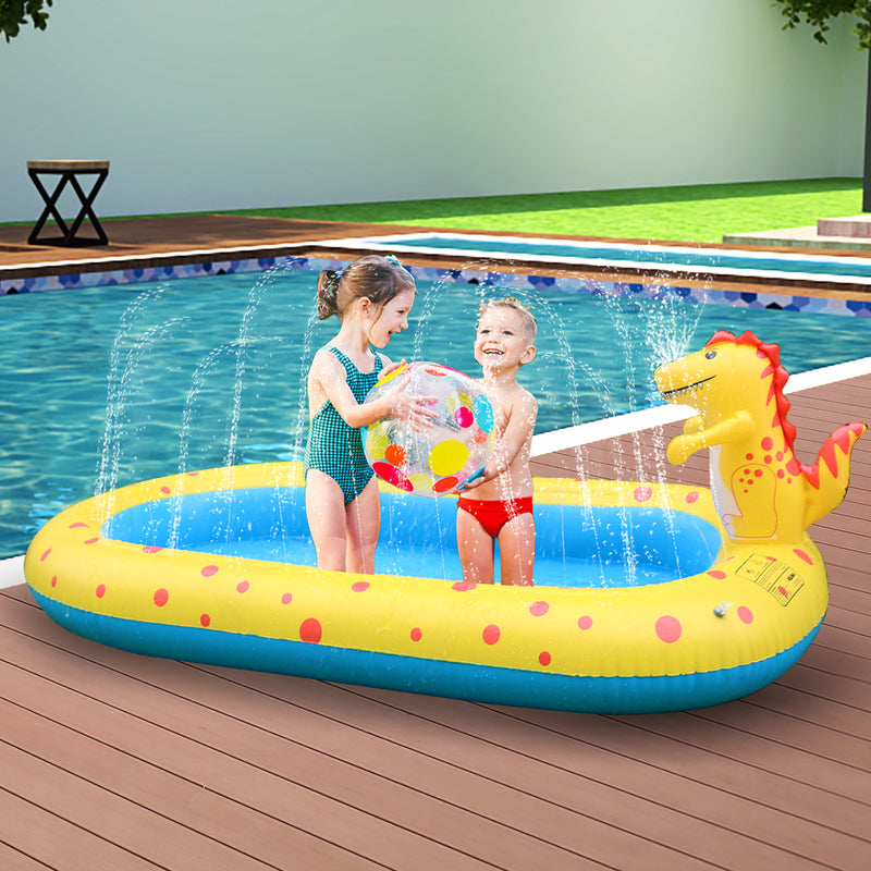 Inflatable Pool Water Splash Spray Mat Kids Children Sprinkler Play Pad Outdoor