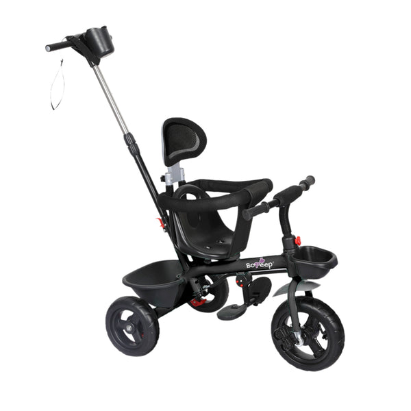 BoPeep Baby Walker Kid Tricycle Ride On Trike Bike Toddler Balance Bicycle Black