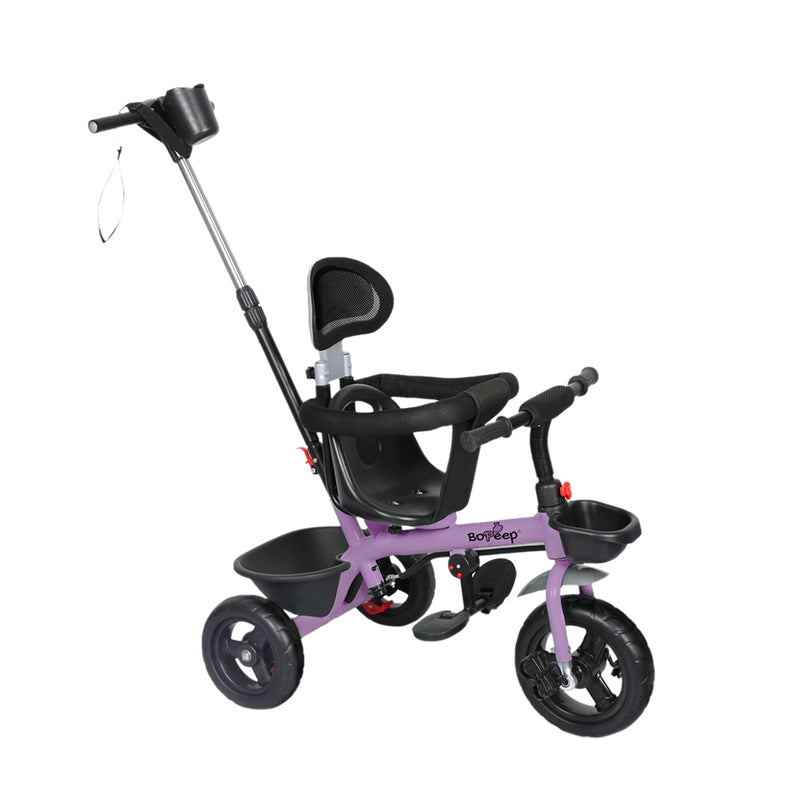 BoPeep Baby Walker Kids Tricycle Ride On Trike Toddler Balance Bicycle Purple