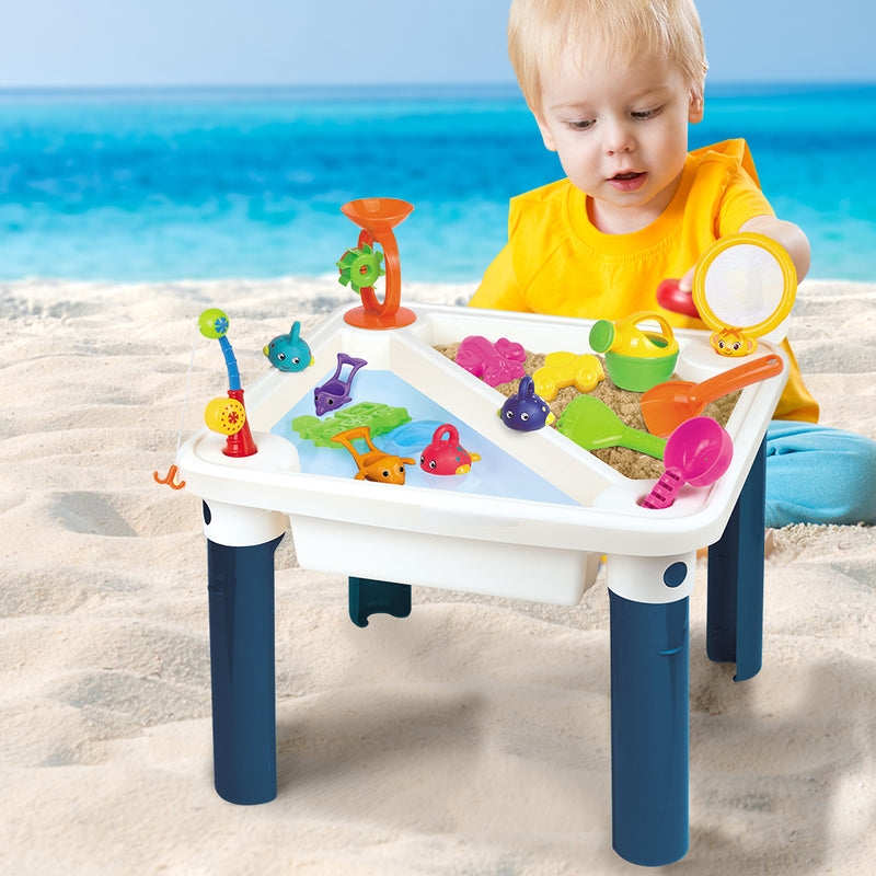 BoPeep Sand and Water Table Kid Beach Toys Sandpit Outdoor Game Pretend Play Toy