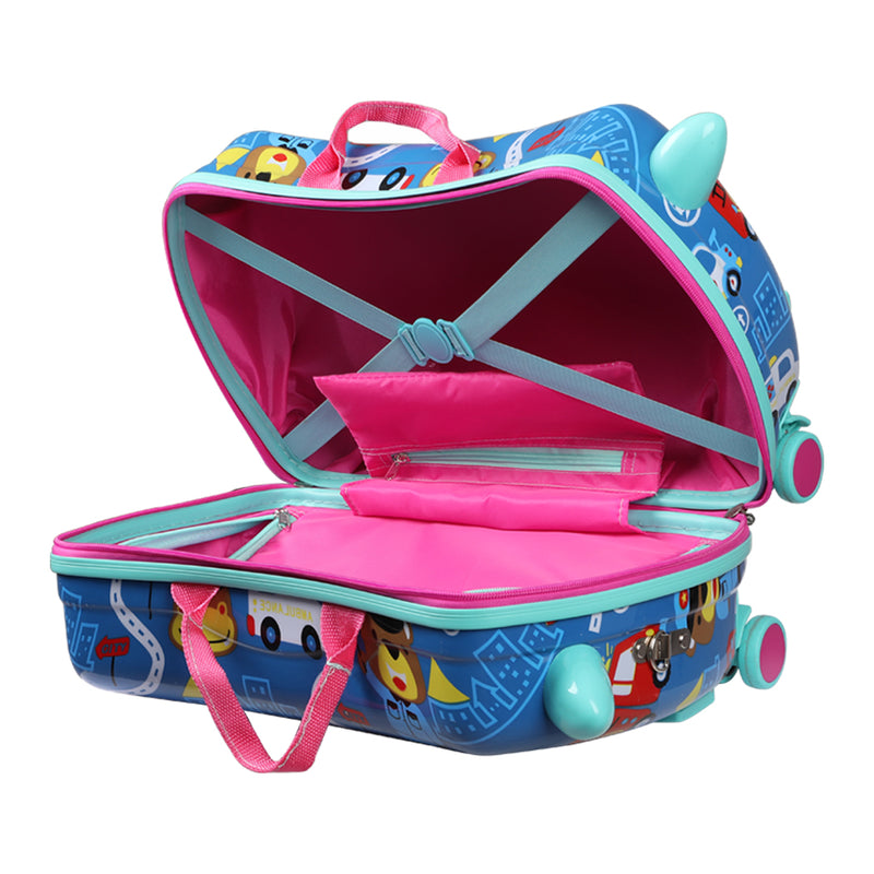 BoPeep Kids Ride On Suitcase Children Travel Luggage Carry Bag Trolley Cars