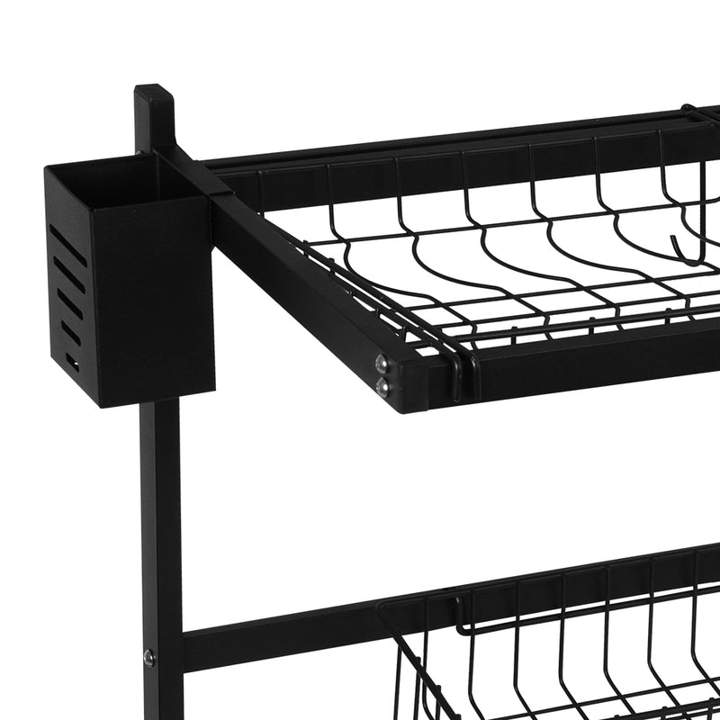 Dish Drying Rack Over Sink Stainless Steel Dish Drainer Organizer 2 Tier 65CM