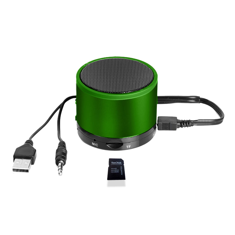 Portable Wireless Car Bluetooth Music Speaker Mini AUX Stereo for iPhone iPad PC