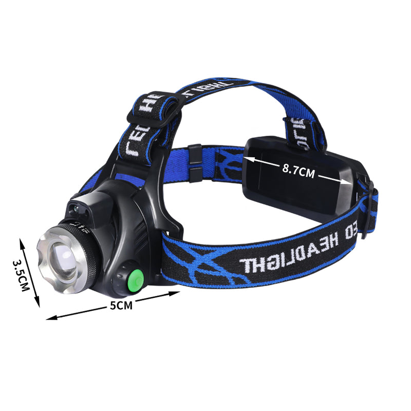 3x 500LM LED Headlamp Headlight Flashlight Head Torch Rechargeable CREE XML T6