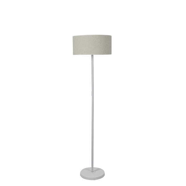 Modern LED Floor Lamp Stand Reading Light Decoration Indoor Classic Linen Fabric