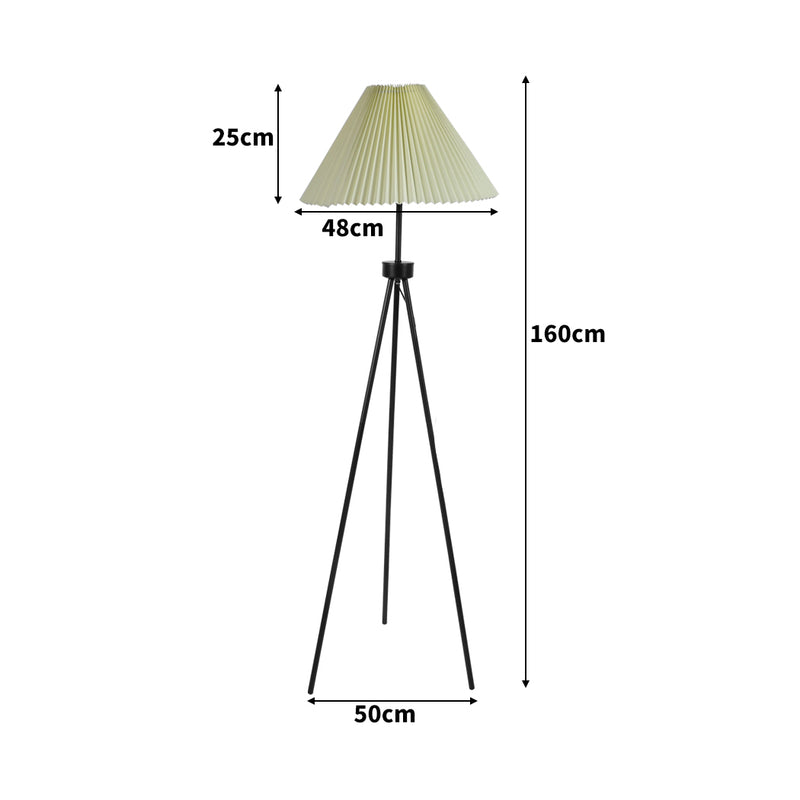 Modern LED Floor Lamp Stand Reading Light Decoration Indoor Classic Linen Fabric