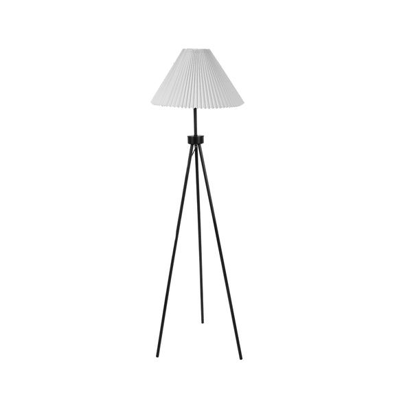 Modern LED Floor Lamp Stand Reading Light Decoration Indoor Classic Linen Fabric