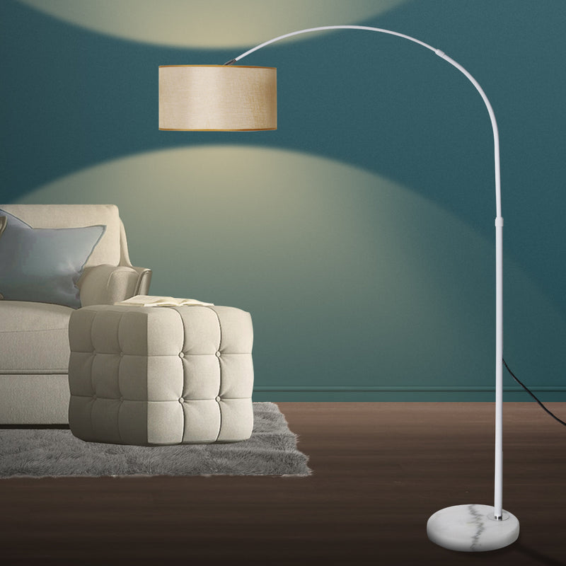 Modern LED Floor Lamp Reading Light Free Standing Height Adjustable Marble Base