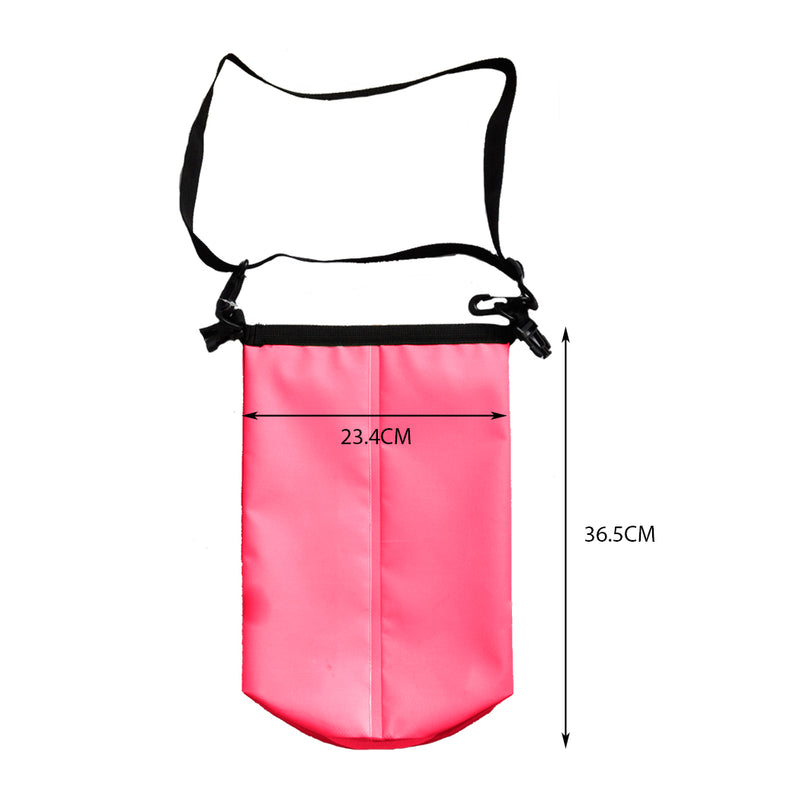 4L Dry Carry Bag Waterproof Beach Bag Storage Sack Pouch Boat Kayak Pink