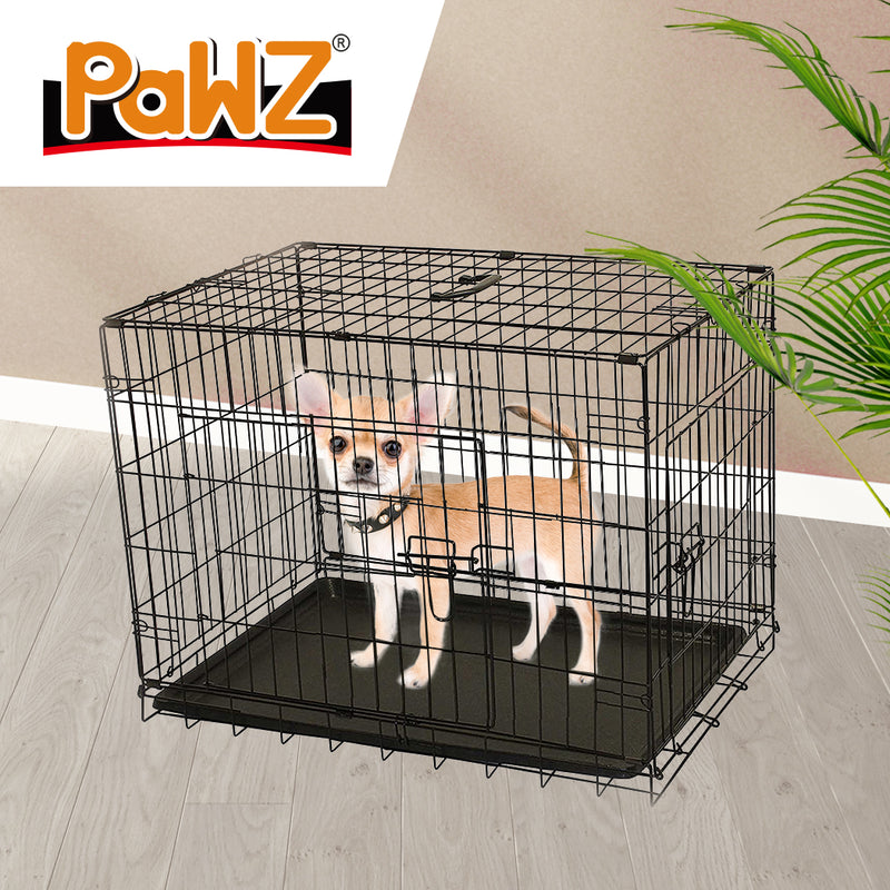 PaWz Pet Dog Cage Crate Kennel Portable Collapsible Puppy Metal Playpen 30"