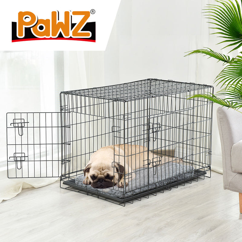 PaWz Pet Dog Cage Crate Kennel Portable Collapsible Puppy Metal Playpen 36"