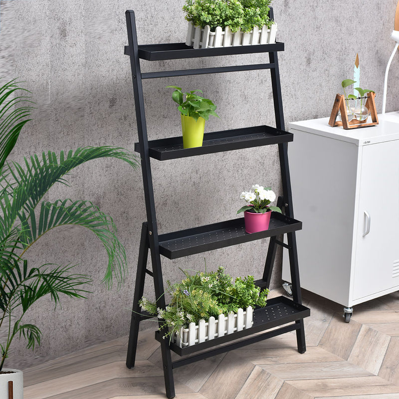 4-Tier Levede Plant Stand Outdoor Indoor Flower Pots Rack Corner Planter Shelf